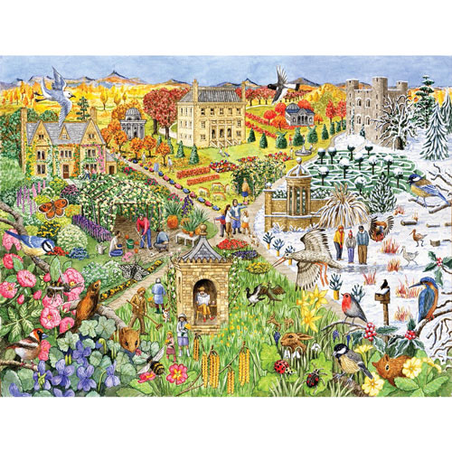 English Country Life Through the Seasons 500 Piece Jigsaw Puzzle