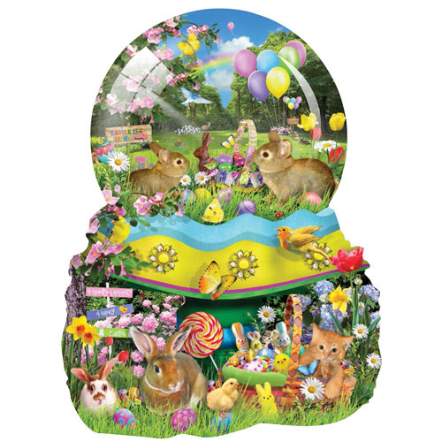 Easter Egg-stravaganza Shaped 1000 Piece Jigsaw Puzzle