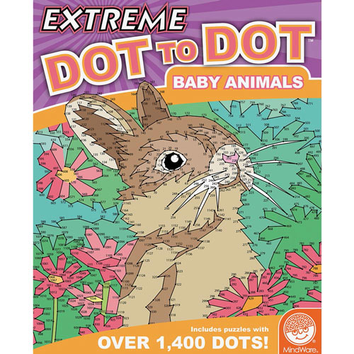 Extreme Dot-to-Dots Book - Baby Animals 
