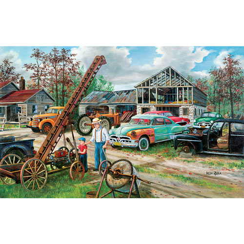 In Grandpa's Footsteps 550 Piece Jigsaw Puzzle