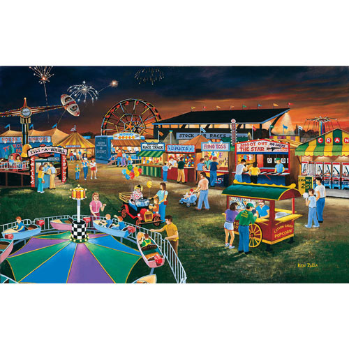 Evening at the County Fair 550 Piece Jigsaw Puzzle
