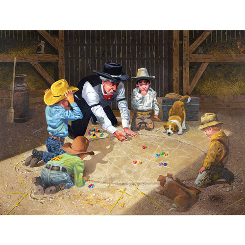 Only Game in Town 500 Piece Jigsaw Puzzle