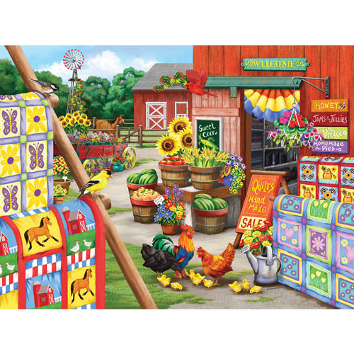Quilts for Sale 300 Large Piece Jigsaw Puzzle