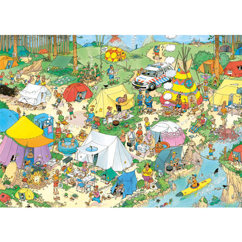 Camping in the Forest 1000 Piece Jigsaw Puzzle