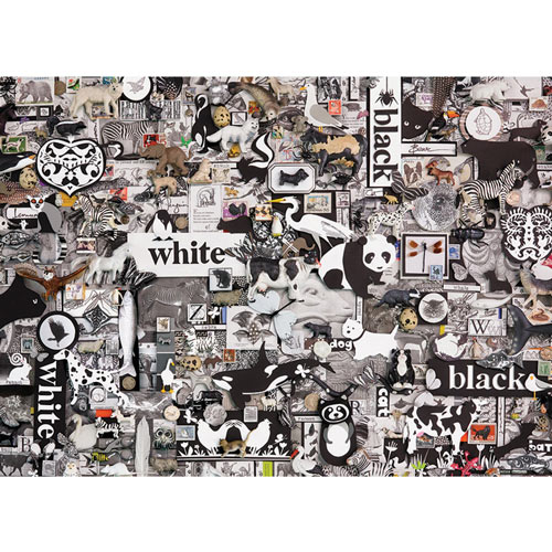 Black And White Animals 1000 Piece Jigsaw Puzzle