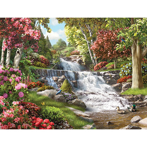 By The Falls 300 Large Piece Jigsaw Puzzle