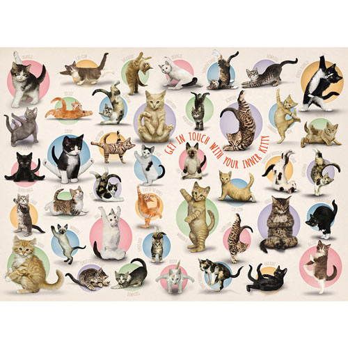 Yoga Kittens 300 Large Piece Jigsaw Puzzle