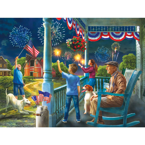 Fourth of July at Grandpas 300 Large Piece Jigsaw Puzzle