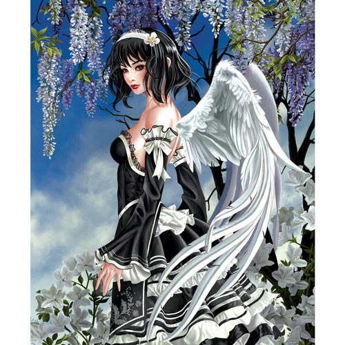 Angel and Flowers 1000 Piece Jigsaw Puzzle