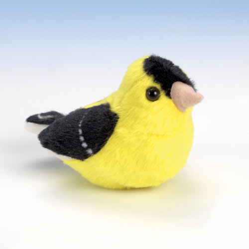 Singing Plush Song Bird - Goldfinch