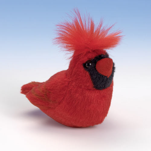 Singing Plush Song Bird - Cardinal