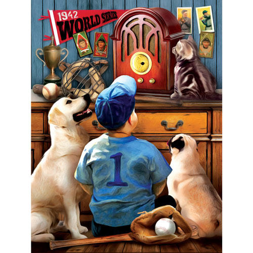 Listening to the Game 300 Large Piece Jigsaw Puzzle