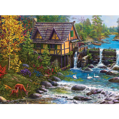 Mill by the Stream 1000 Piece Jigsaw Puzzle