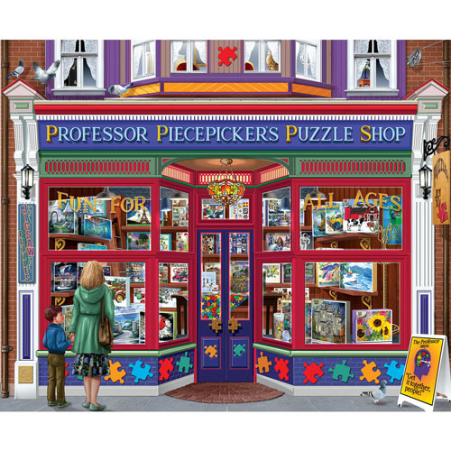 Professor Piecepicker's Puzzle Shop 1000 Piece Jigsaw Puzzle