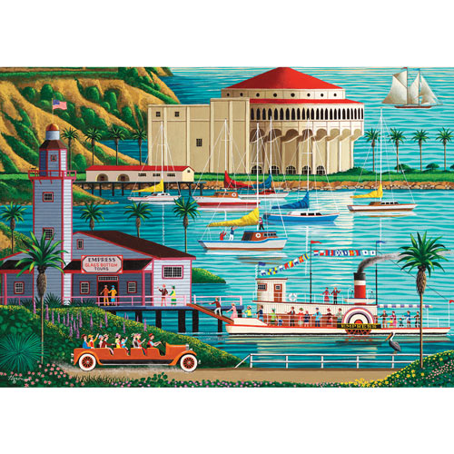 Avalon Harbour Catalina Island 300 Large Piece Jigsaw Puzzle