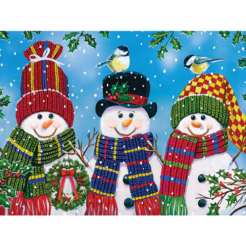 Snowy Afternoon Friends 300 Large Piece Jigsaw Puzzle