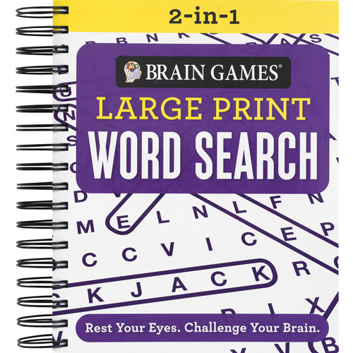 Large Print 2-in-1 Word Search