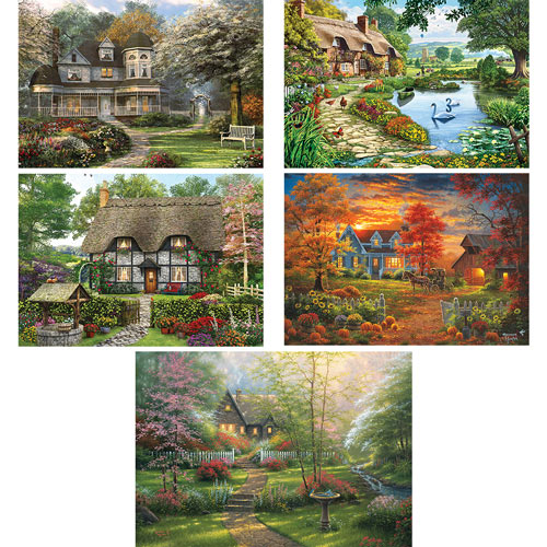 Set of 5: Serenity 1000 Piece Jigsaw Puzzles