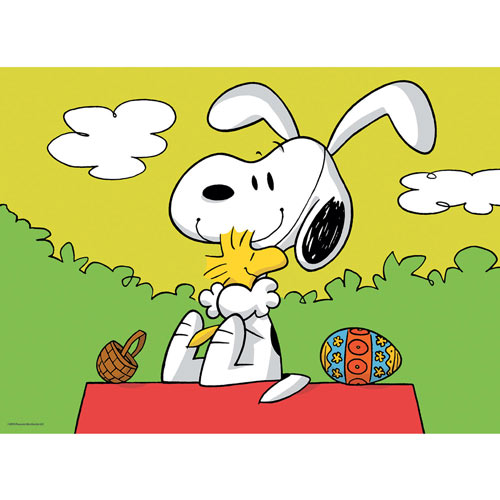 Easter Beagle 100 Large Piece Jigsaw Puzzle