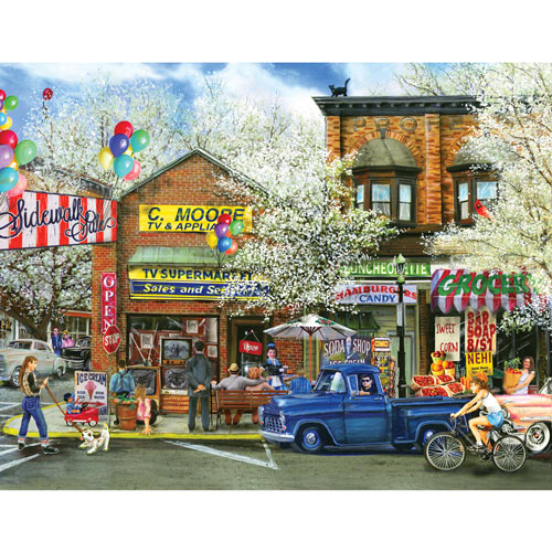 Afternoon on Main Street 1000 Piece Jigsaw Puzzle