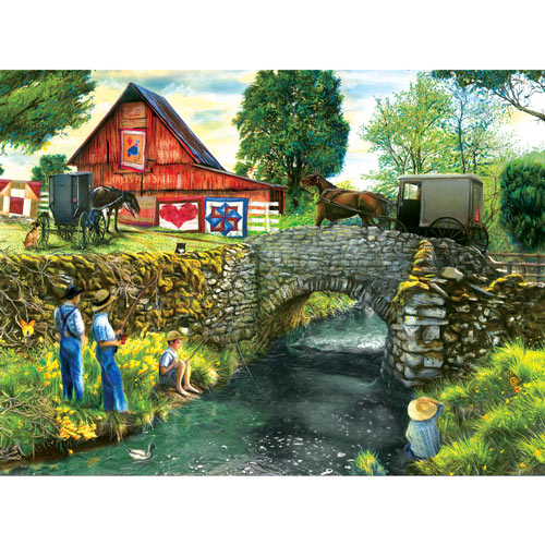 Fishing Down by the Stream 1000 Piece Jigsaw Puzzle