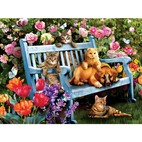 Hanging Out in the Garden 300 Large Piece Jigsaw Puzzle