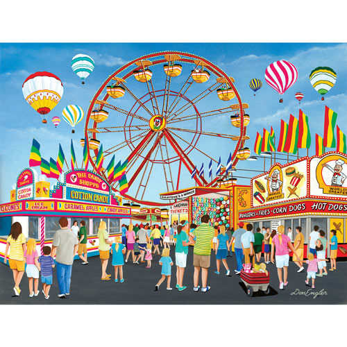 On the Midway 300 Large Piece Jigsaw Puzzle