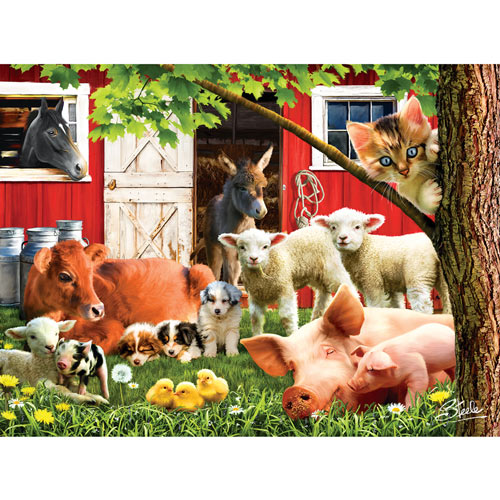 Lazy Afternoon on the Farm 300 Large Piece Jigsaw Puzzle