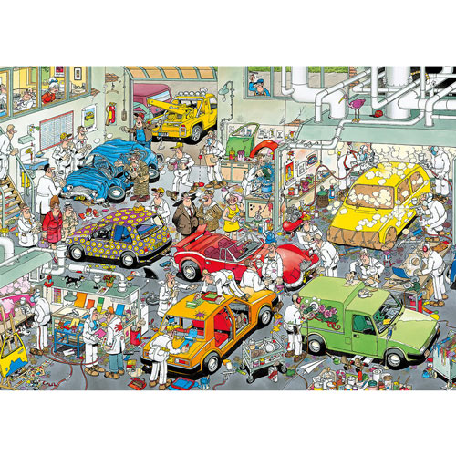 In The Car Respraying Shop 500 Piece Jigsaw Puzzle