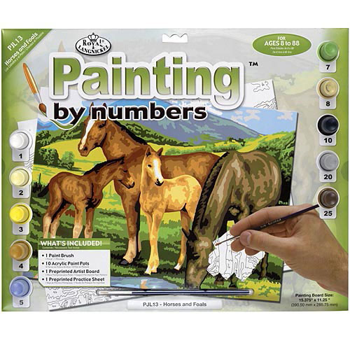 Horses And Foals-Painted by Numbers Kit