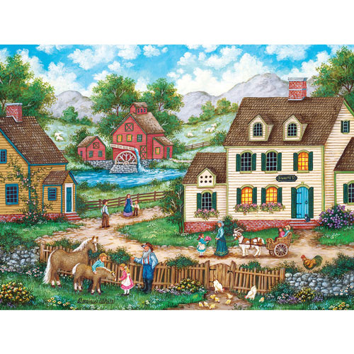 Meeting the New Foal 300 Large Piece Jigsaw Puzzle