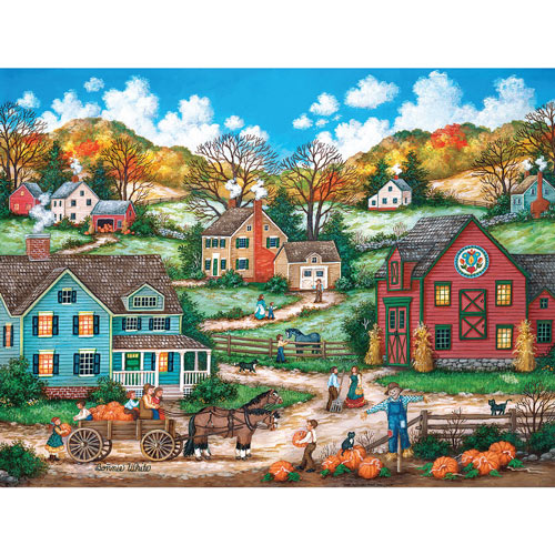 The Pumpkin Pickers 300 Large Piece Jigsaw Puzzle