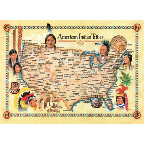American Indian Tribes 550 Piece Jigsaw Puzzle