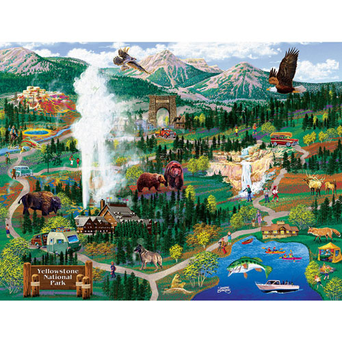Yellowstone Adventures 500 Piece Jigsaw Puzzle