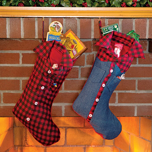 Redneck Christmas Stockings - Denim