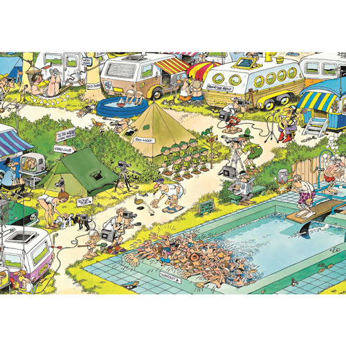 Camping Chaos 300 Large Piece Jigsaw Puzzle