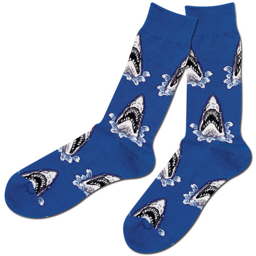 Novelty Seaside Sharks  Socks