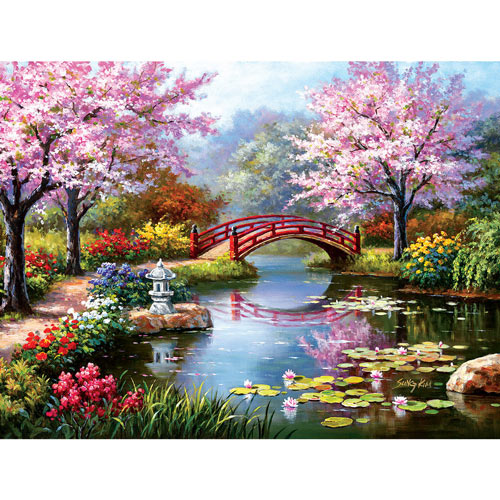 Japanese Garden in Bloom 300 Large Piece Jigsaw Puzzle