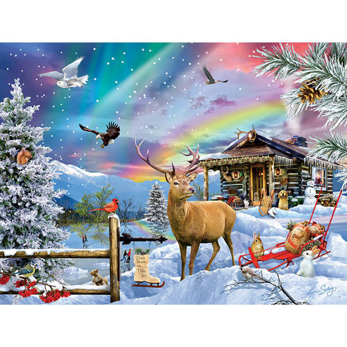 Winter In The Mountains 300 Large Piece Jigsaw Puzzle | Spilsbury