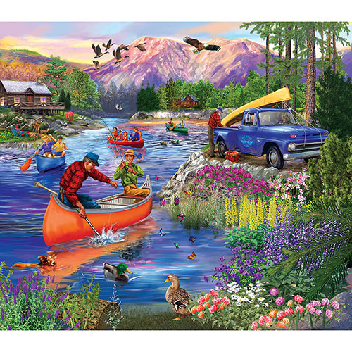 Out On The Lake 300 Large Piece Jigsaw Puzzle