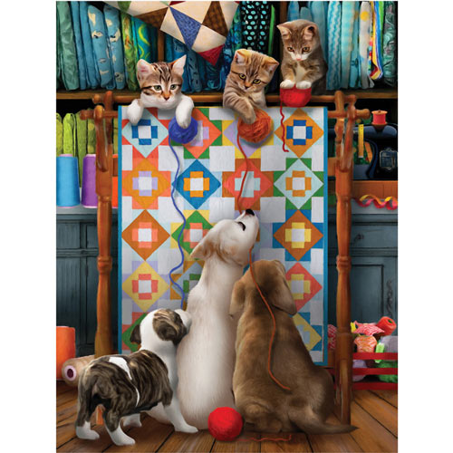 Kitty High Jinks 300 Large Piece Jigsaw Puzzle