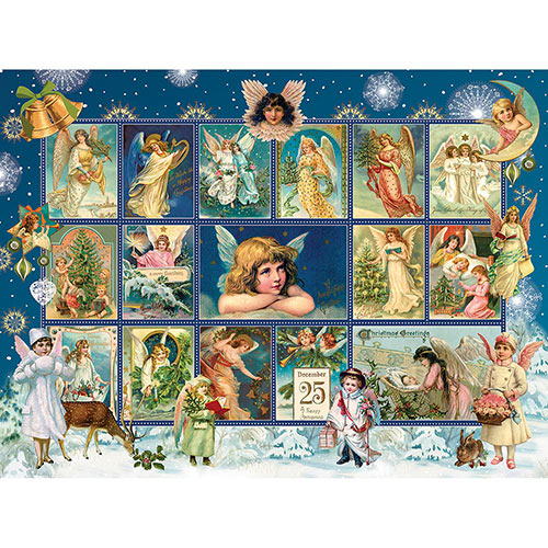 Christmas Snow Angels 1000 Piece Jigsaw Puzzle