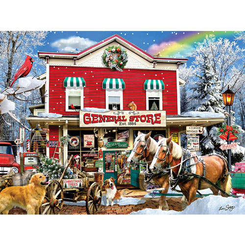 Old General Store Winter 1000 Piece Jigsaw Puzzle