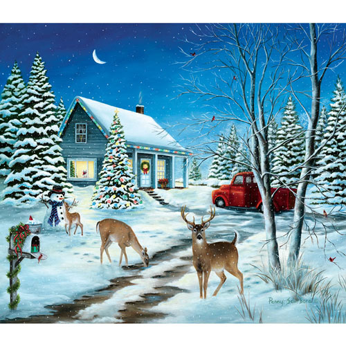 Unexpected Christmas Guests 550 Piece Jigsaw Puzzle