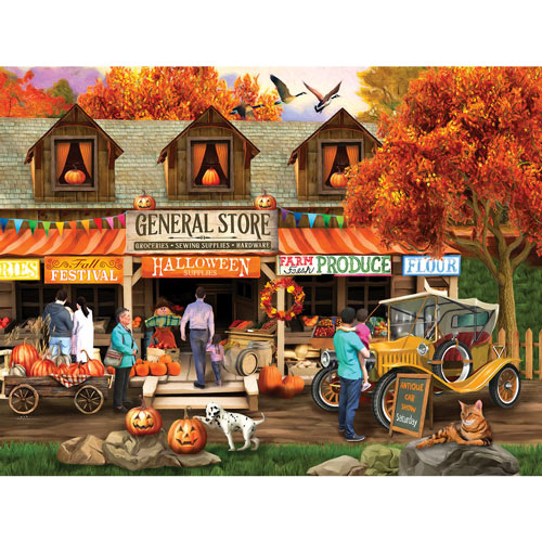 Halloween At The General Store 300 Large Piece Jigsaw Puzzle