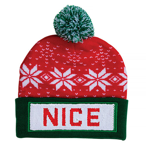 Naughty Or Nice Sequin Hat