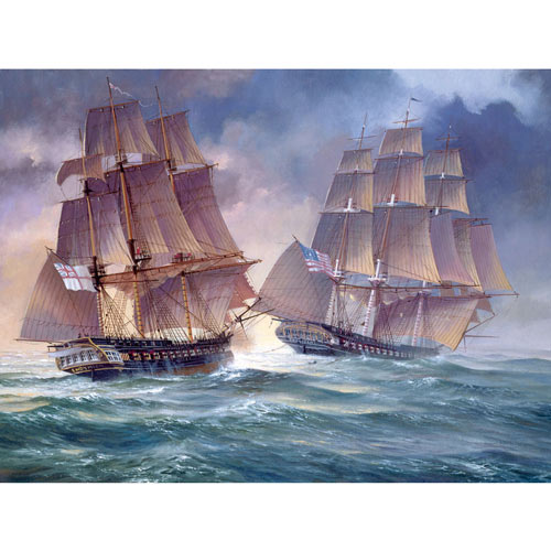 HMS Endymion And USS President 300 Large Piece Jigsaw Puzzle