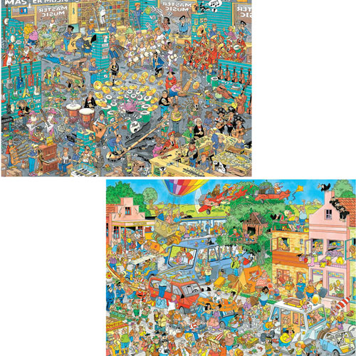 The Music Shop & Holiday Jitters 1000 Piece Jigsaw Puzzle