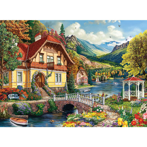 House By The Pond 1000 Piece Jigsaw Puzzle