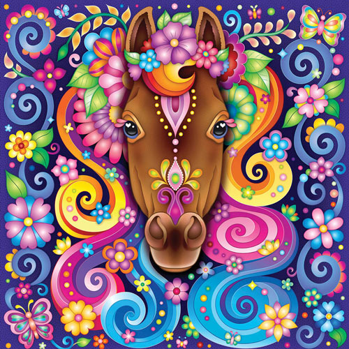 Groovy Horse 750 Piece Jigsaw Puzzle